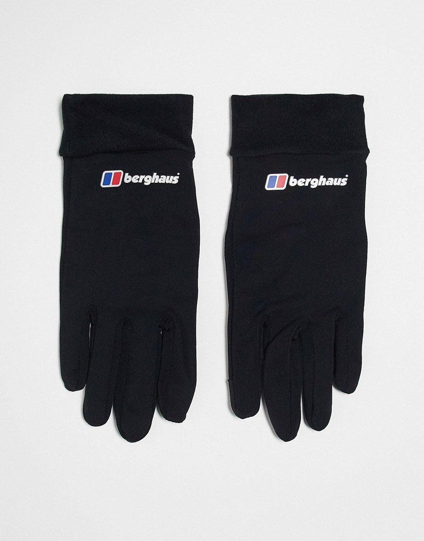 Berghaus fleece glove liner in black