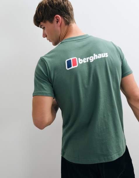 Berghaus Front & back logo t-shirt in green - view 1