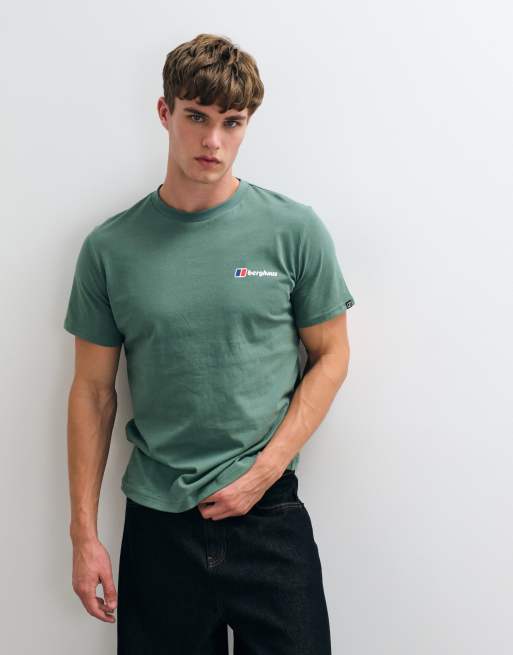 Berghaus Front & back logo t-shirt in green, 2 of 5