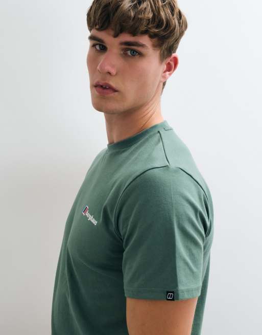 Berghaus Front & back logo t-shirt in green, 4 of 5