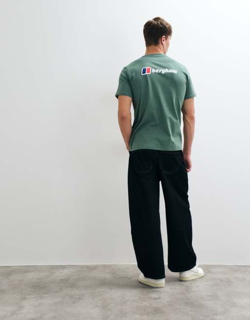 Berghaus Front & back logo t-shirt in green, 5 of 5