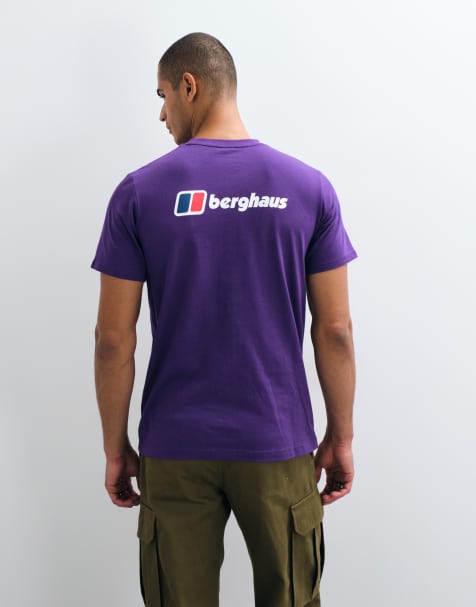 Berghaus Front & back logo t-shirt in purple - view 1