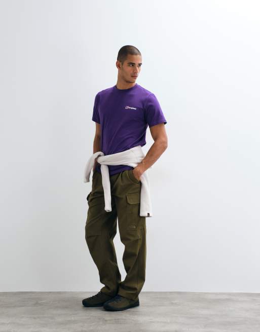 Berghaus Front & back logo t-shirt in purple, 2 of 5