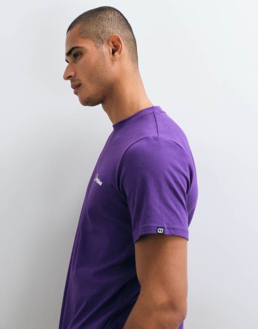 Berghaus Front & back logo t-shirt in purple, 3 of 5