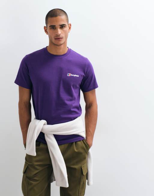Berghaus Front & back logo t-shirt in purple, 4 of 5