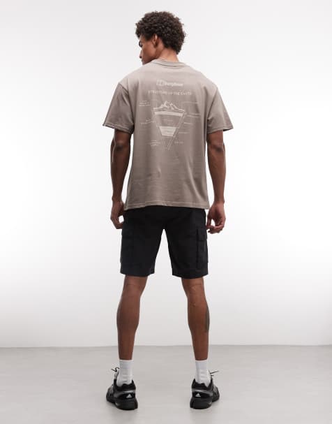 Berghaus Geo structure t-shirt in grey - view 1