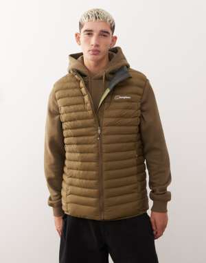 Berghaus Gilet mens vaskye synthetic insulated vest in brown