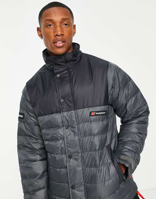 Berghaus Glenshee puffer jacket in black and grey