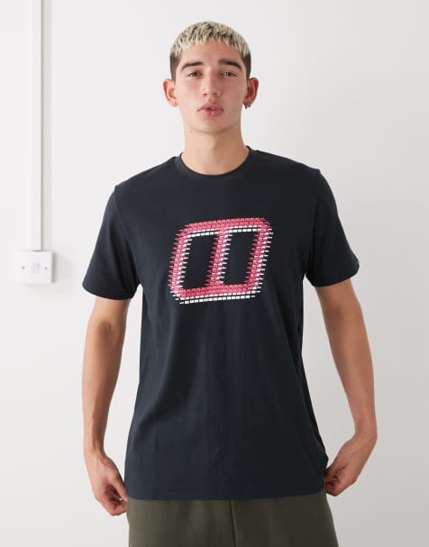 Berghaus glitched block tee in black - view 1