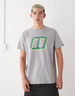 Berghaus glitched block tee in grey