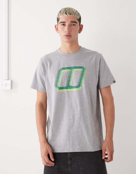 Berghaus glitched block tee in grey - view 1