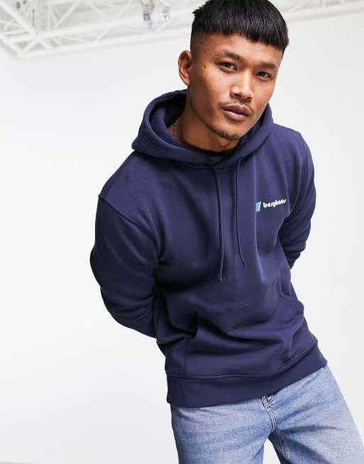Berghaus Heritage back print hoodie in navy