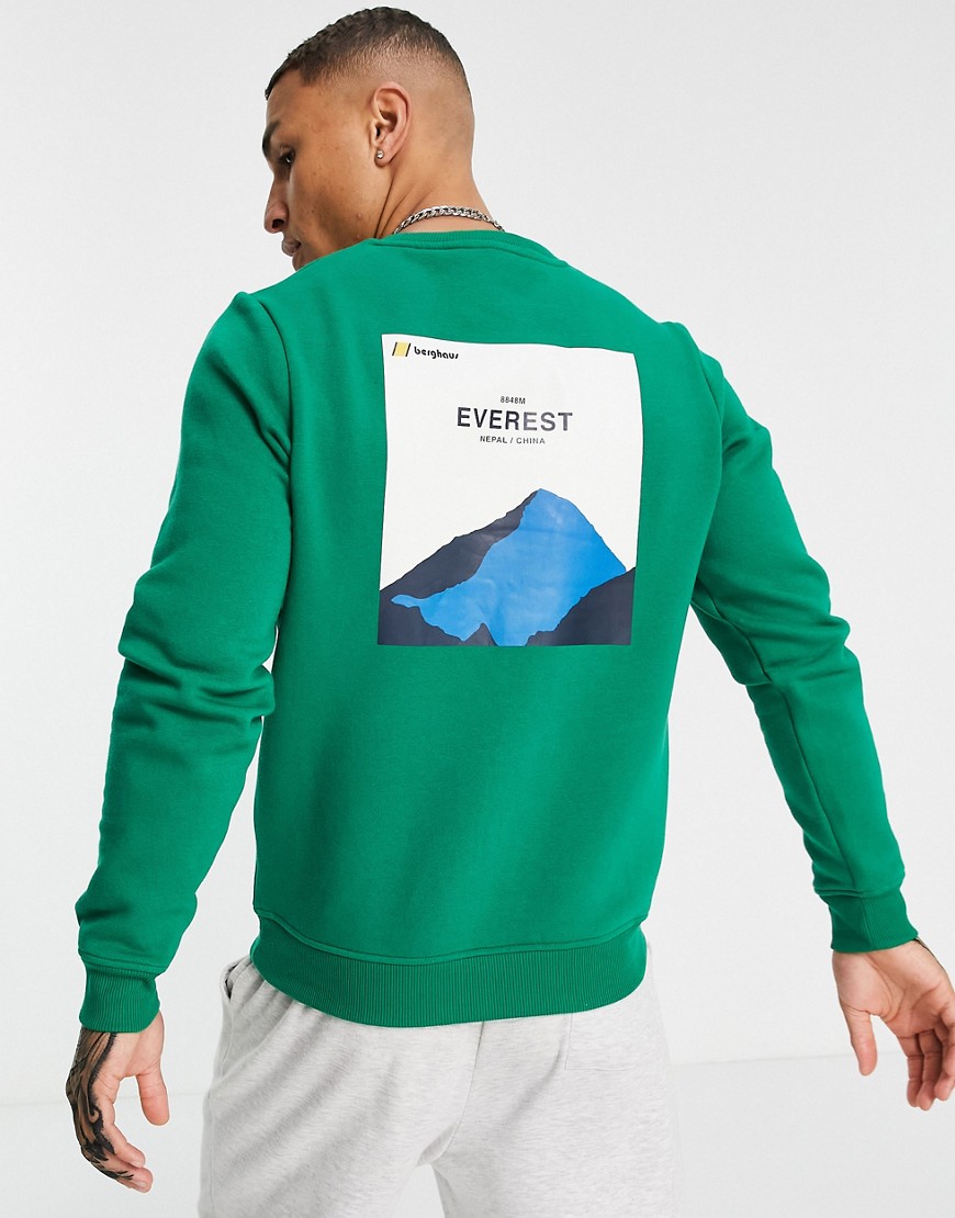 Berghaus Heritage back print sweatshirt in green