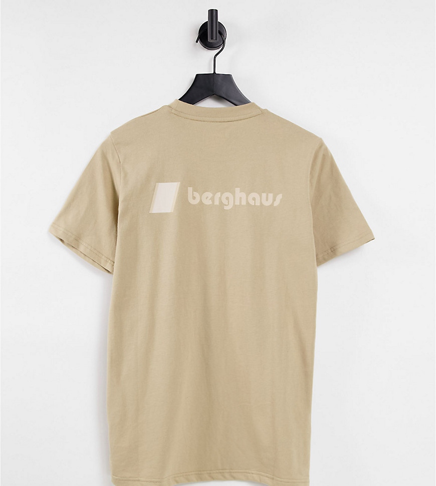 Berghaus - Heritage - Beige T-shirt med logo foran og bagpå - Kun hos ASOS-Neutral