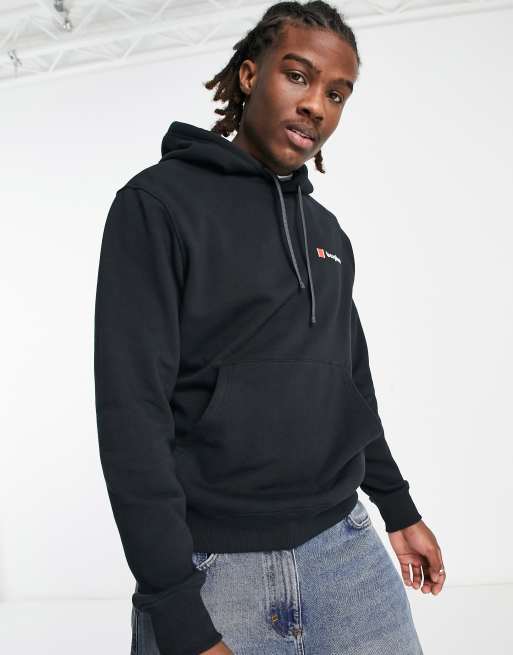 Berghaus - Heritage - Felpa con cappuccio nera con logo piccolo