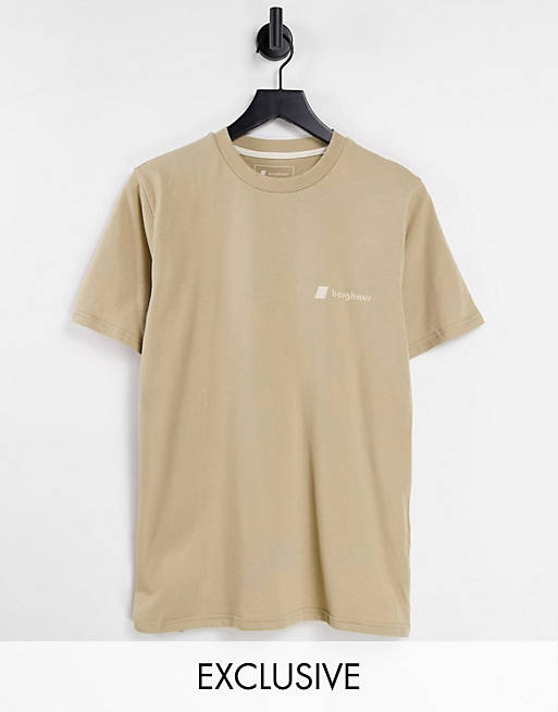 Men Berghaus Heritage Front and Back Logo t-shirt in beige Exclusive at  