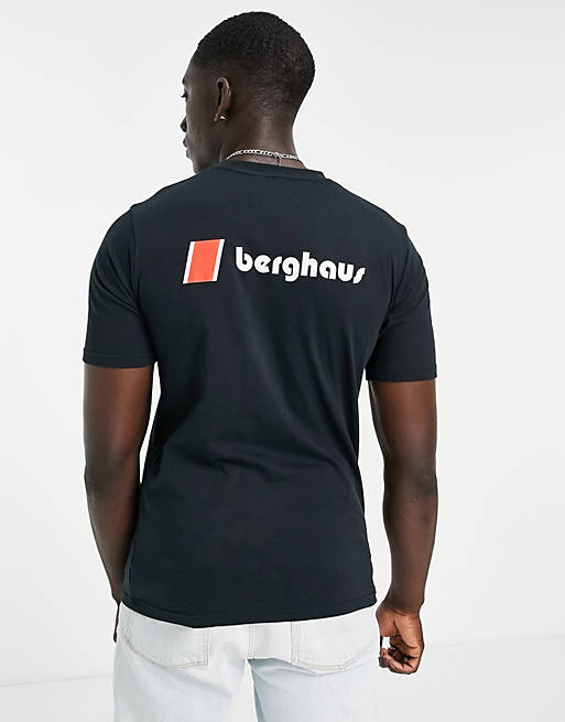  Berghaus Heritage Front and Back Logo t-shirt in black Exclusive at  