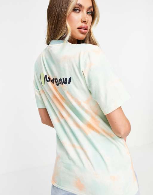 Berghaus Heritage Front and Back logo t-shirt in pink tie dye | ASOS