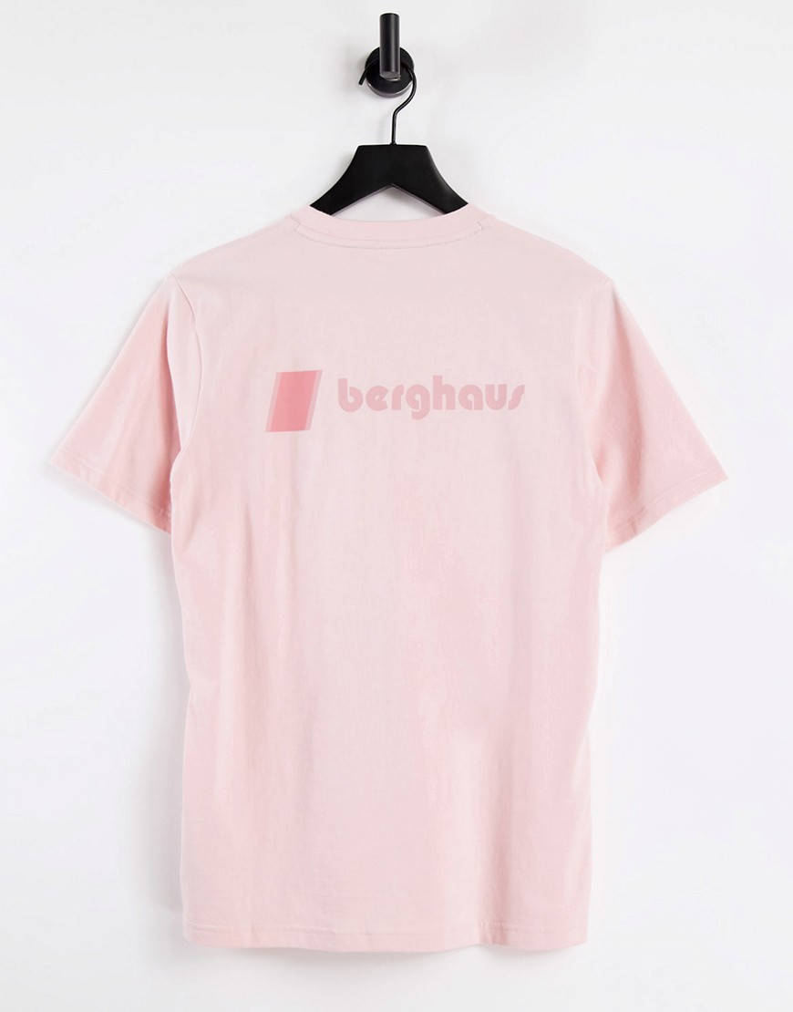 Berghaus Heritage Front and Back logo t-shirt in pink