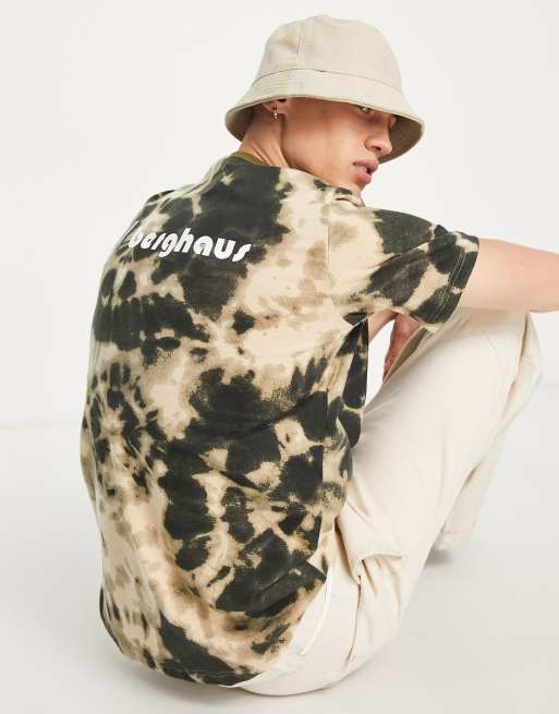 Berghaus Heritage Front and Back logo t shirt in tie dye green