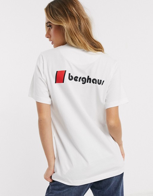 Berghaus Heritage Front and Back Logo t-shirt in white