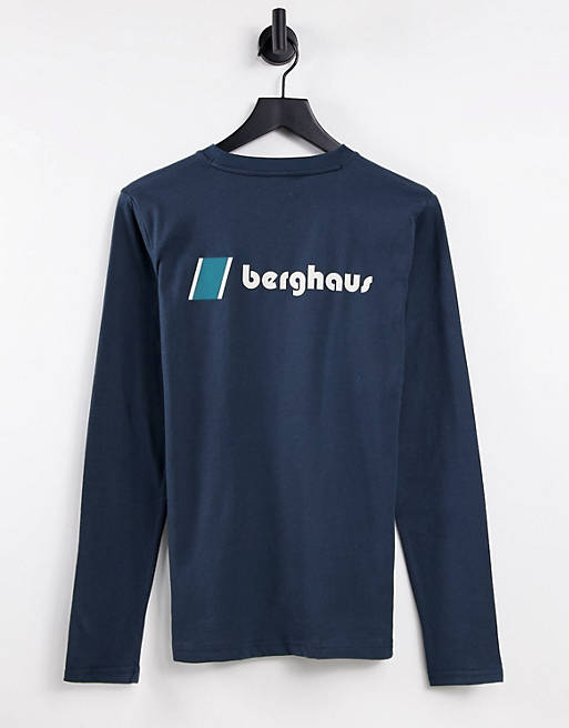 Berghaus Mens Big Corporate Logo Long Sleeve T-Shirt 