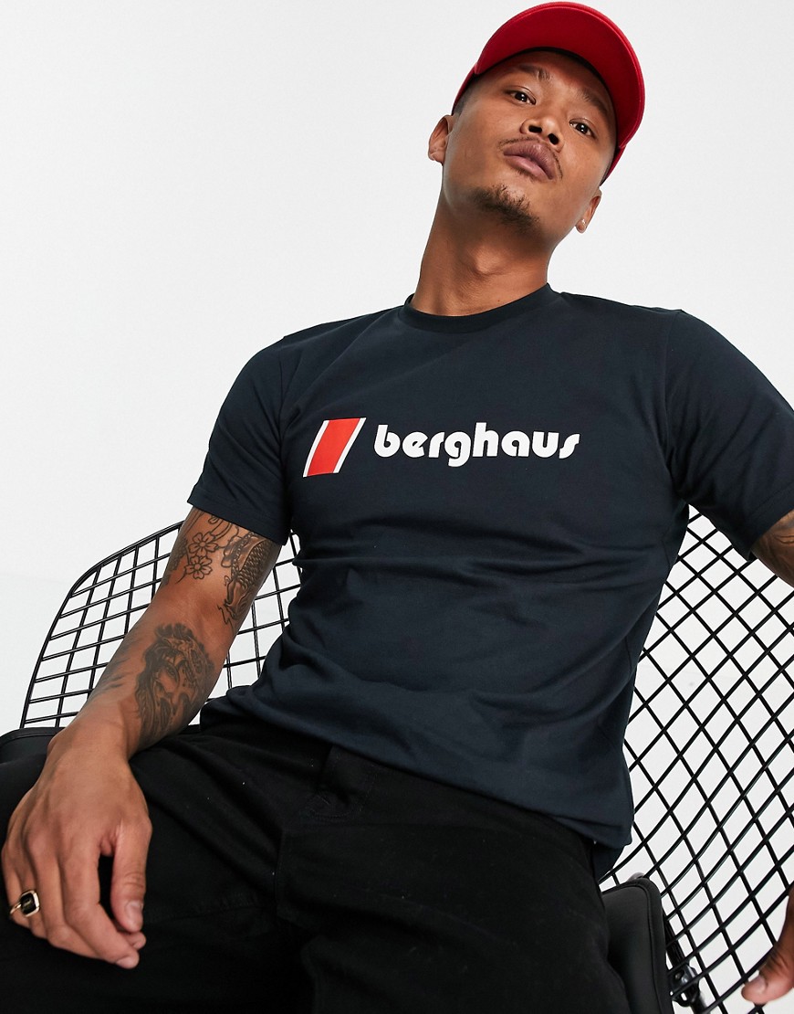 Berghaus Heritage Front Logo t-shirt in black