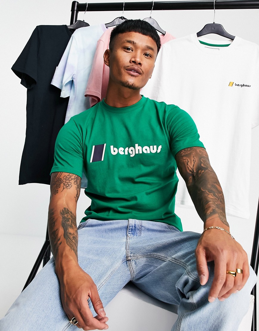 Berghaus Heritage Front logo T-shirt in green