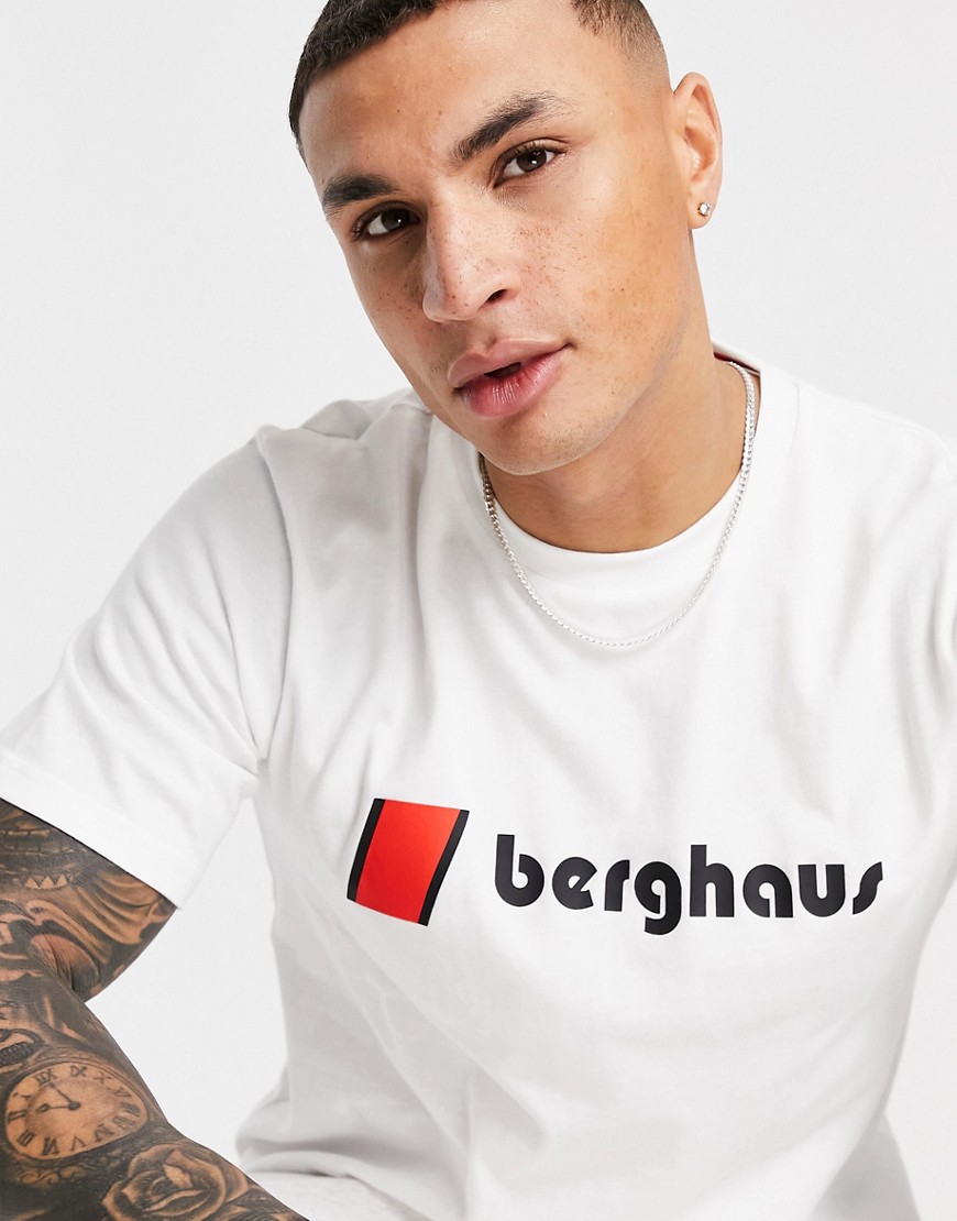 Berghaus Heritage Front Logo t-shirt in white