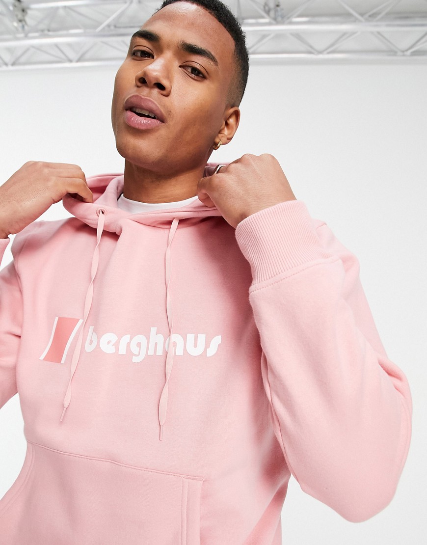 Berghaus Heritage logo hoodie in pink