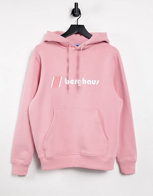 Berghaus Heritage logo hoodie in pink