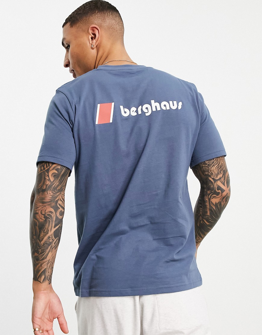 Berghaus Heritage Logo t-shirt in blue-Blues
