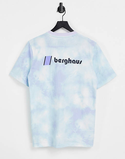 Berghaus Heritage Logo t-shirt in purple tie dye
