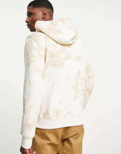 Berghaus Heritage Small Logo tie dye hoodie in beige Exclusive at