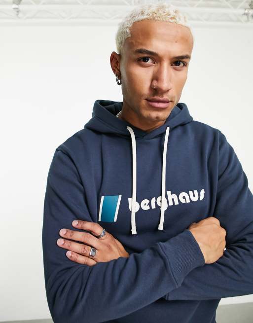 Sweat à Capuche Homme Berghaus Bleu Taille M – Logo, Extérieur, état Excellent