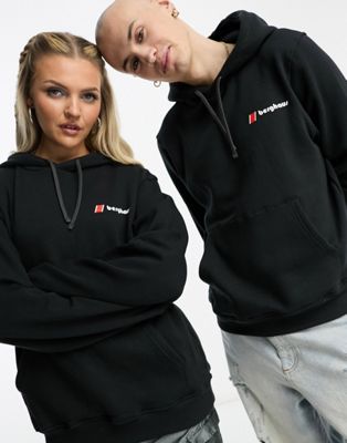 Berghaus unisex Heritage hoodie with small logo in black - ASOS Price Checker