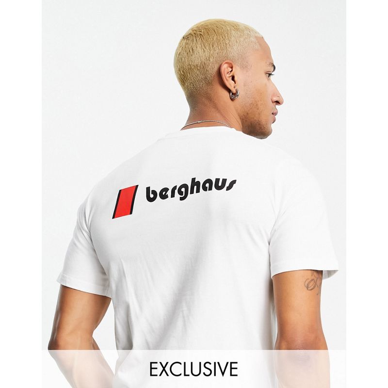 fethy Activewear Berghaus Heritage - T-shirt bianca con logo sul davanti e sul retro - In esclusiva per ASOS