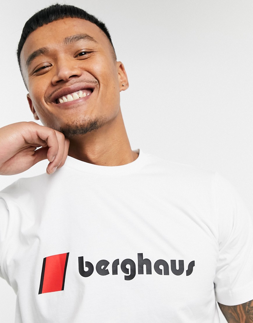 Berghaus - Heritage - T-shirt con logo sul davanti bianca-Bianco