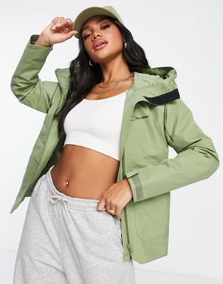 Berghaus Highraise water resistant hooded parka in green - ASOS Price Checker