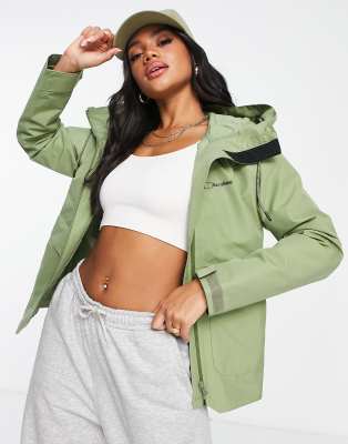 Berghaus Berghaus Highraise water resistant hooded parka in green