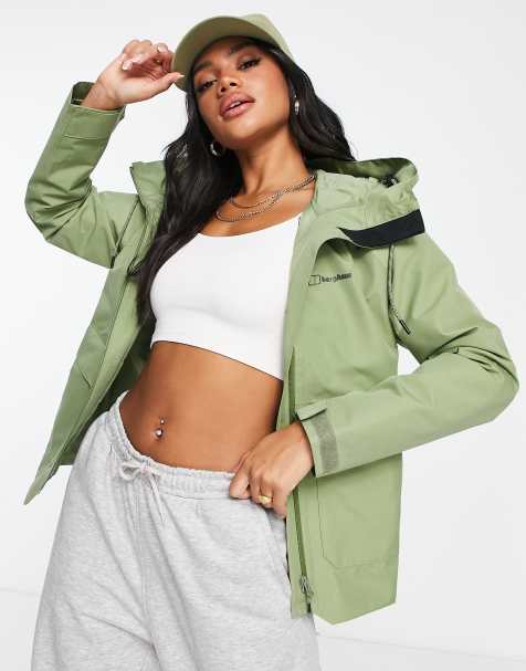 Berghaus Highraise water resistant hooded parka in green - view 1