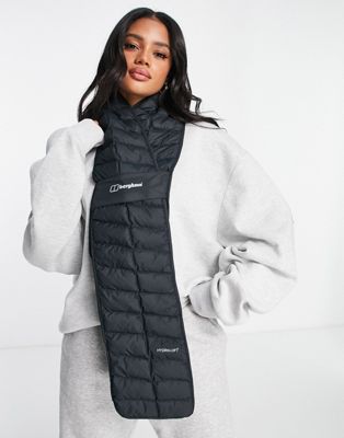 Berghaus insulated quilted scarf in black