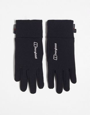 Berghaus Interact touch screen gloves in black