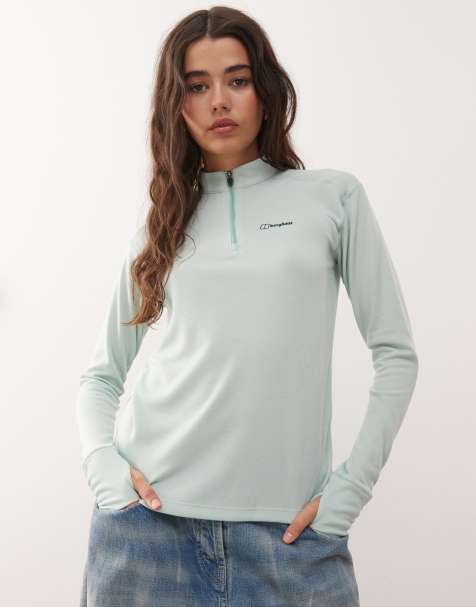 Berghaus – Ivyhill – Oberteil in Hellgrün mit kurzem Reißverschluss - view 1