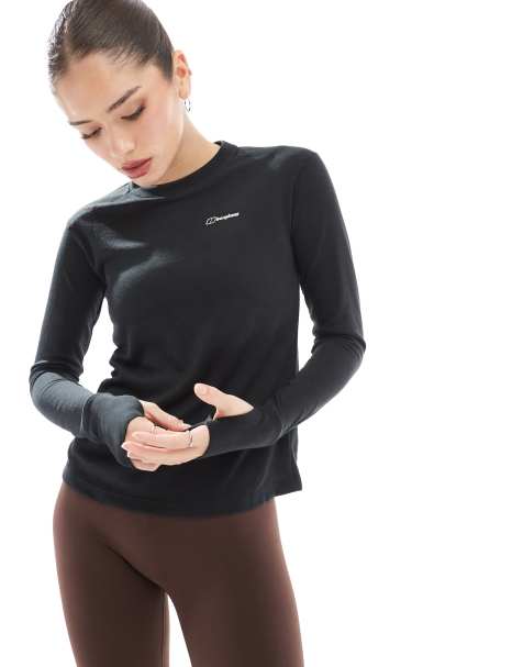 Berghaus – Ivyhill – Oberteil in Schwarz mit Rundhalsausschnitt - view 1