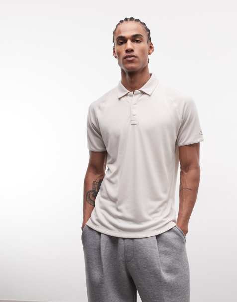 Berghaus Ivyhill tech polo shirt in stone - view 1