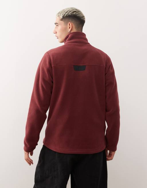 Polaire Berghaus Homme Taille M – Rouge, Col Haut, Fermeture éclair Complète