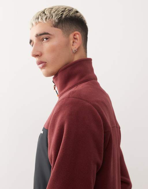 Berghaus Jacket men's prism guide interactive polartec® fleece jacket in dark red/black, 4 of 5