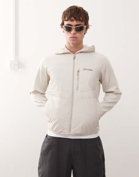Berghaus Jackets trawden hybrid hooded jacket in stone - view 1