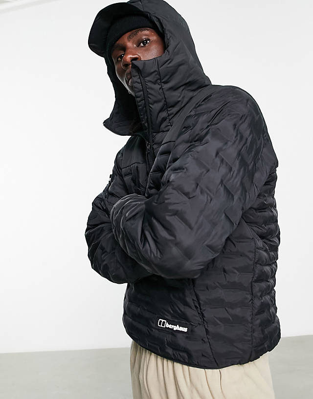 Berghaus - jesmond premium insulated hooded smock jacket in black
